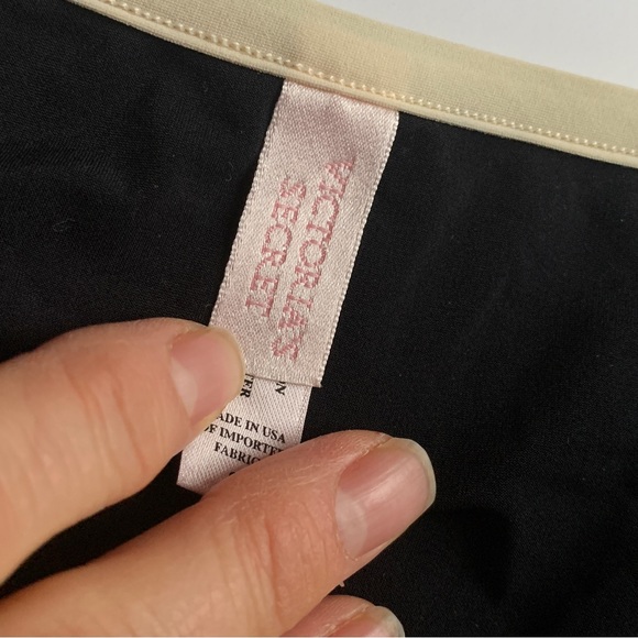 Victoria's Secret Classic Black Bikini Bottom with Pink Piping Size Small - Picture 14 of 15